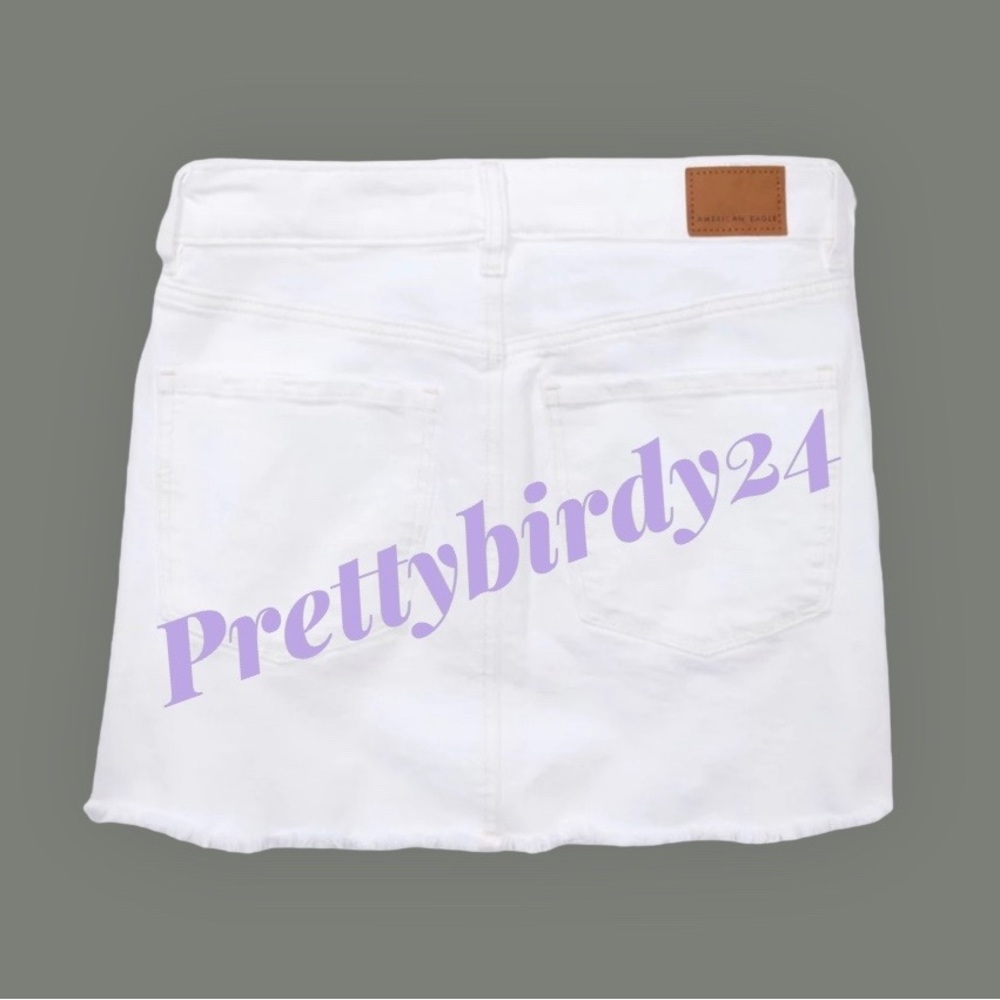 AEO White Hi Rise Mini Skirt - Picture 5 of 12